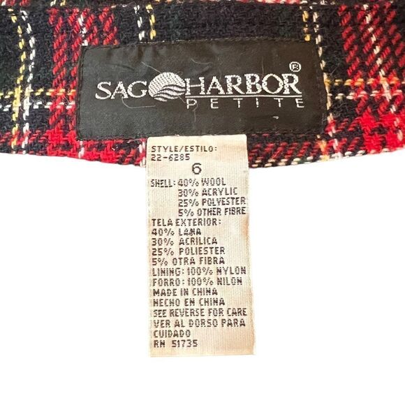 Sag Harbour wool blend zip up dress. Size 6 - Picture 2 of 8